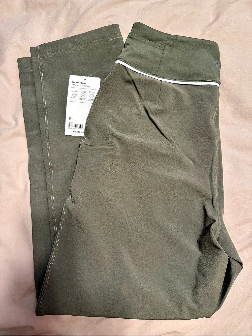Athleta Tee Time High Rise Pant Willow-Green Size 4